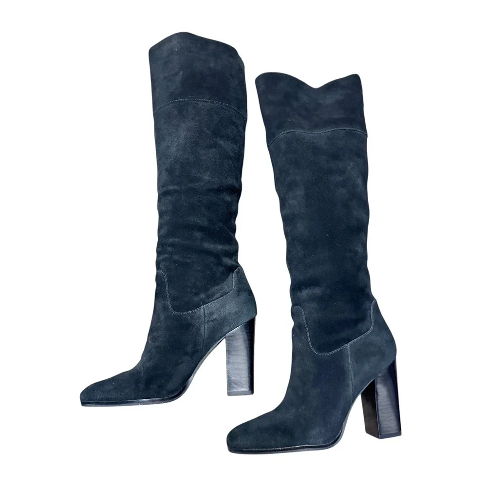 Marc Fisher Netty Black‎ Suede Tall Knee Boot Sz 8.5